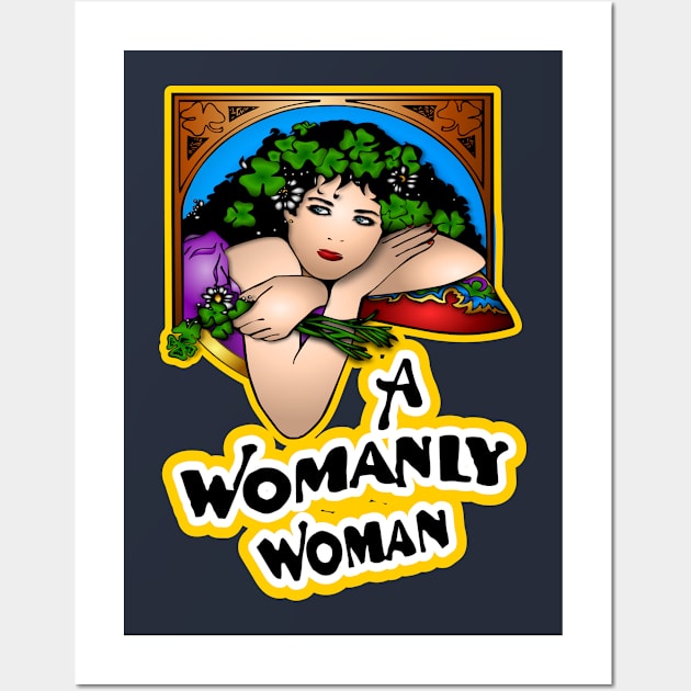 A WOMANLY WOMAN Wall Art by NASMASHOP